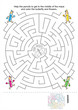 Vector: Maze game for kids Maze game for kids