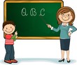Teacher and student