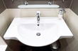 Photo: White sink in SPA salon. White sink in SPA salon.