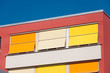 bunte Sonnensegel