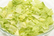cut fresh lettuce