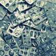 Empty medicine plates