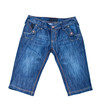 jeans shorts isolated on white background