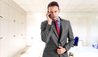 Businessman talking on the phone