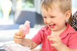 Toddler with icecream