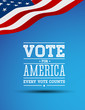 Vote for America vintage poster
