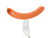 Wurst auf einer Gabel