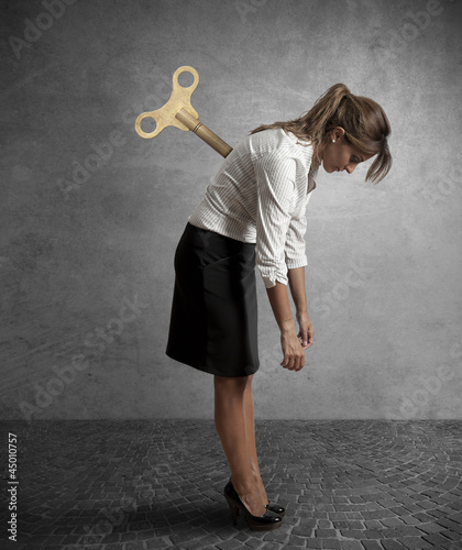 Photo: Tired businesswoman Tired businesswoman