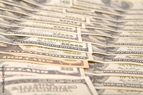 Photo: 100 dollars banknotes 100 dollars banknotes