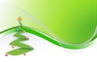 Illustration: Christmas tree wave background illustration design Christmas tree wave background illustration design