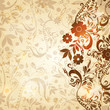 Beautiful vintage floral retro background
