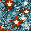 blue stars seamless