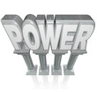Power Word Granite Marble Columns Powerful Strength