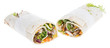 Heap of fresh Wraps on white