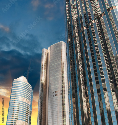 Photo: Modern Skyscrapers in Downtown Modern Skyscrapers in Downtown