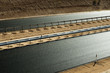 New asphalt highway road