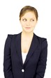 Gorgeous blond businesswoman smiling