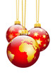 Kugel, Weihnachten, Weltkugel, Erde, weltweit, Weihnachten, Deko