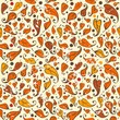seamless autumn leaves