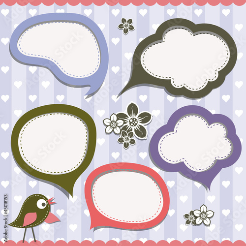 Vector: Template speak bubbles, vector Template speak bubbles, vector
