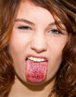 Photo: QR-Code on tongue QR-Code on tongue