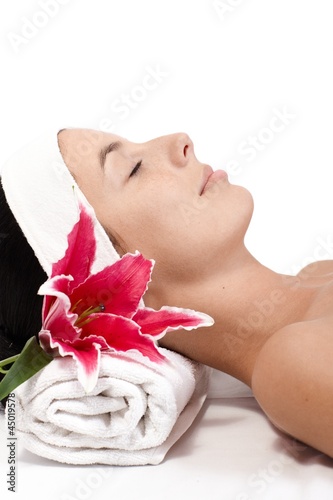 Photo: Young woman at beautician Young woman at beautician