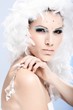 Foto: Glamour portrait of winter beauty Glamour portrait of winter beauty