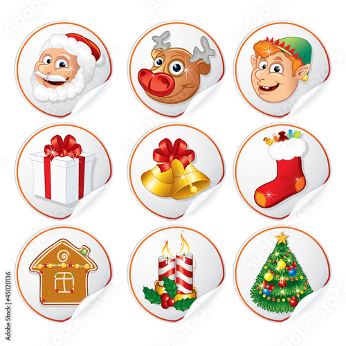 Vector: Christmas Characters and Symbols Christmas Characters and Symbols