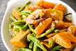 Asian Vegetable Cuisine with Seafood in Coconut Milk