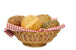 Korb mit Brötchen