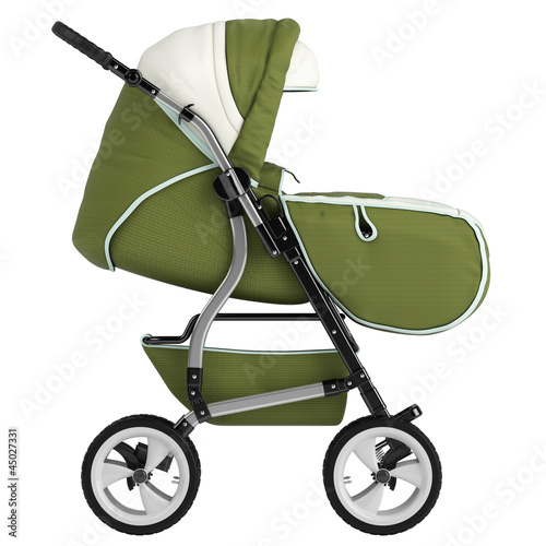 Illustration: Isolated baby pram Isolated baby pram