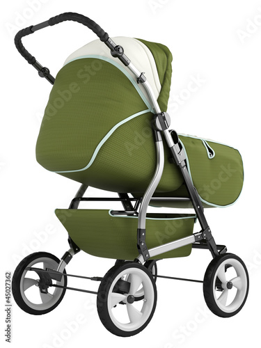 Illustration: Isolated baby pram Isolated baby pram