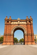The Arc de Triomf in the Neo-Moorish style. Barcelona.