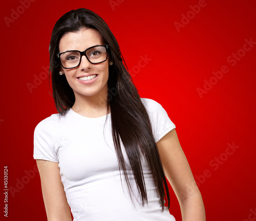 Photo: Portrait Of A Young Girl Wearing Specs Portrait Of A Young Girl Wearing Specs