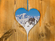 Mont-Blanc, coeur en bois