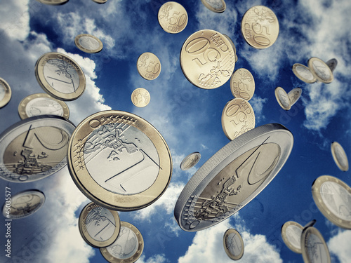 Illustration: euro coins euro coins