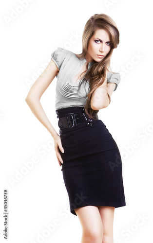 Photo: sexy pretty businesswoman in skirt sexy pretty businesswoman in skirt