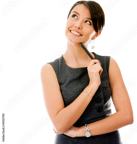 Photo: Thoughtful businesswoman Thoughtful businesswoman