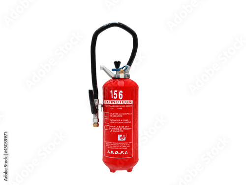 Illustration: extinguisher isolated on white background extinguisher isolated on white background
