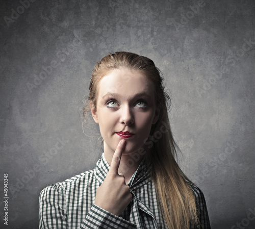 Photo: Doubtful Girl Doubtful Girl