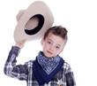 Young boy dressed as a cowboy