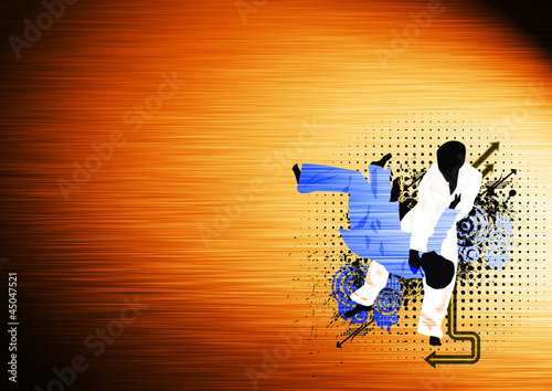 Illustration: Judo background Judo background