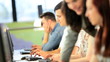 Video: Caucasian lecturer and students focus on project Caucasian lecturer and students focus on project