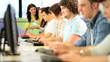 Video: Class of students working on computer with teacher Class of students working on computer with teacher