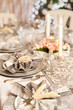 Foto: Christmas tree and dinner table Christmas tree and dinner table