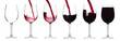 Red wine splashing set