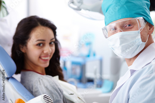 Photo: Dentist and patient Dentist and patient
