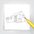 Hausbau 1 - Bleistift