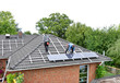 Solaranlage wird montiert
