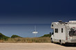 Camper Van On The Beach